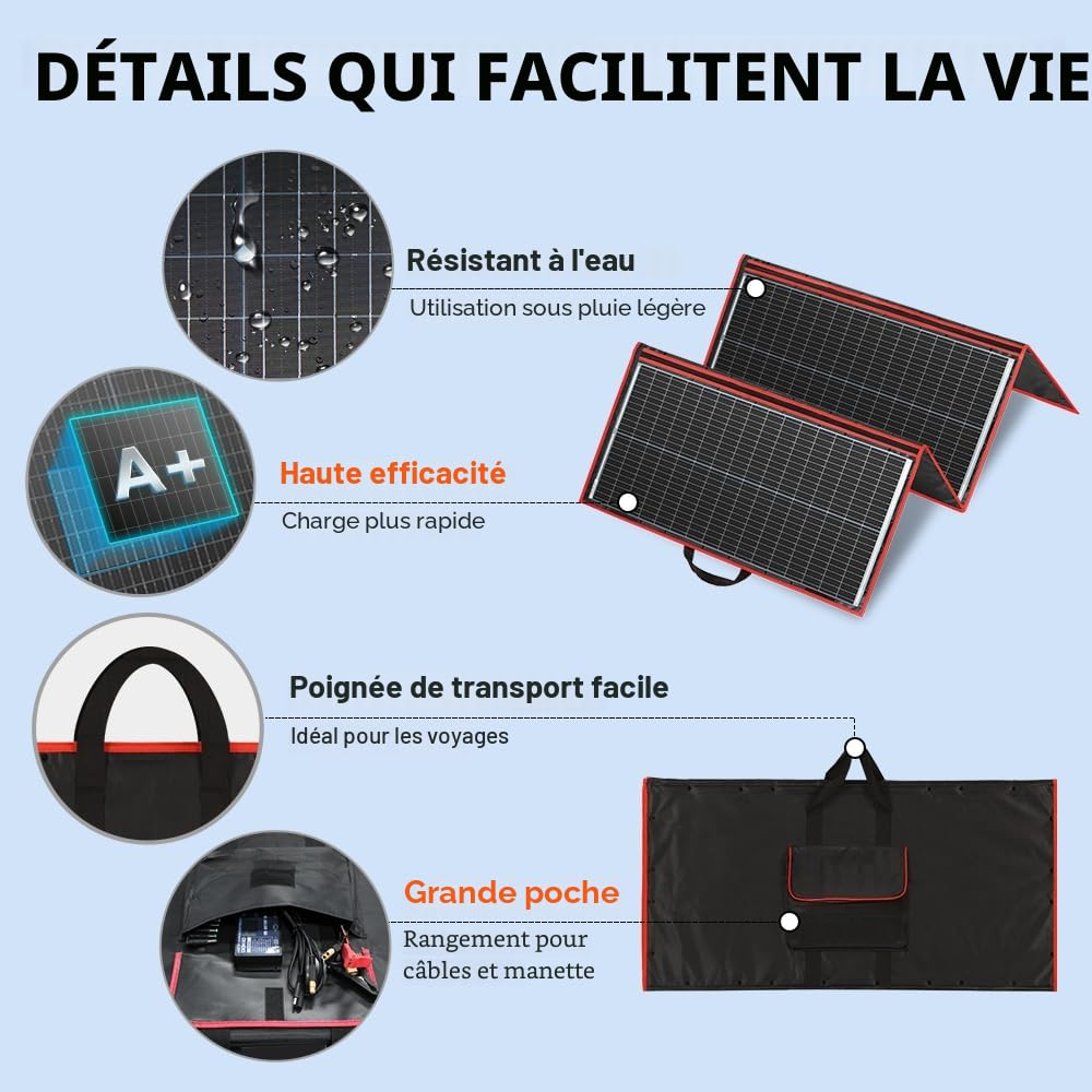 Panneau solaire portable 300w -Altavolt 2.0